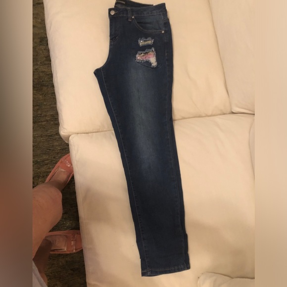Versona Jeans 28 distressed sequins - Picture 6 of 9